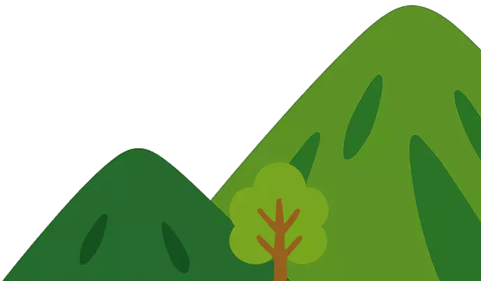 山や木のイラスト